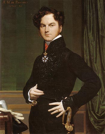 Amedee David Comte de Pastoret 1826 - Jean-Auguste-Dominique-Ingres reproduction oil painting