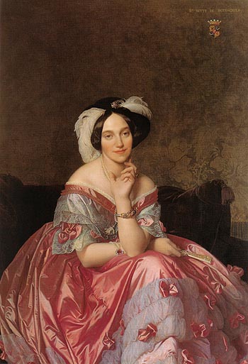 Baronne James de Rothschild 1848 - Jean-Auguste-Dominique-Ingres reproduction oil painting
