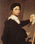 Copy after Ingres s 1804 Self Portrait - Jean-Auguste-Dominique-Ingres