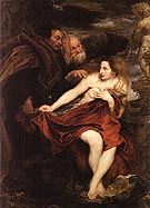 Susanna and the Elders - Van Dyck reproduction oil painting