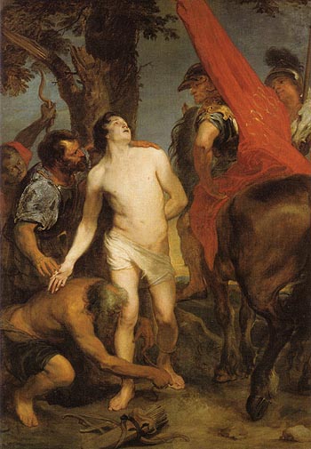 The Martyrdom of St Sebastian - Van Dyck reproduction oil painting