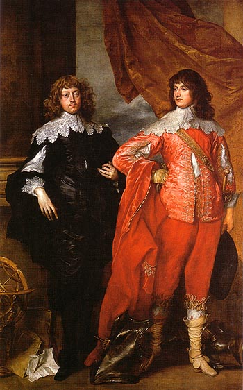 Lord John Stuart and his Brother Lord Bernard Stuart - Van Dyck reproduction oil painting