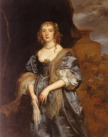 Lady Anne Carr Countess of Bedford - Van Dyck reproduction oil painting