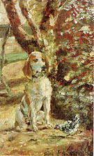 The Artist's Dog Fleche - Henri De Toulouse-lautrec reproduction oil painting