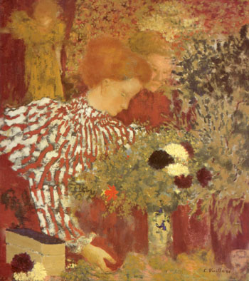 Woman in Striped Dress 1895 - Edouard Vuillard reproduction oil painting