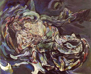 The Tempest Bride of the Wind - Oskar Kokoshka reproduction oil painting