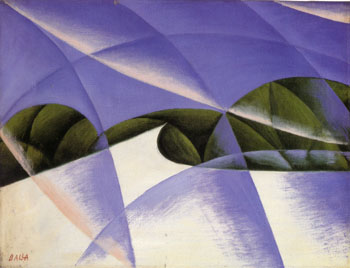 Abstract Speed the Car Has Passed 1913 - Giacomo Balla reproduction oil painting
