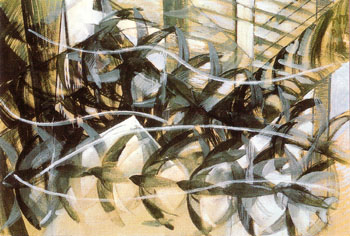 Flight of the Swallows 1913 - Giacomo Balla reproduction oil painting