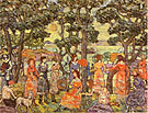 Landscape with Figures 1921 - Maurice Prendergast reproduction oil painting