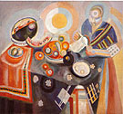 Portuguese Woman or Woman Pouring 1916 - Robert Delaunay reproduction oil painting