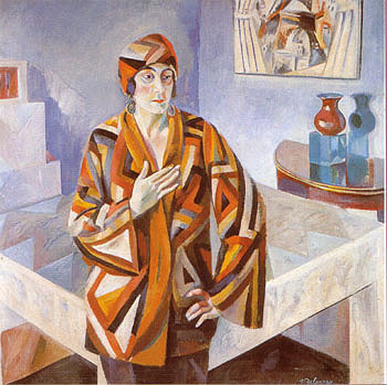 Portrait of Madam Mandel 1923 - Robert Delaunay reproduction oil painting