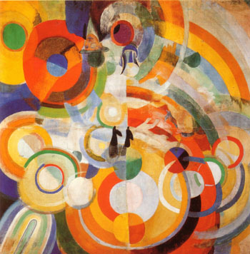 Carousel with Pigs 1922 - Robert Delaunay reproduction oil painting