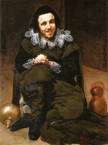 The Buffoon Calabazas Calabacillas 1637 - Diego Velasquez reproduction oil painting