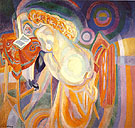 Nude Woman Reading 1915 - Robert Delaunay reproduction oil painting