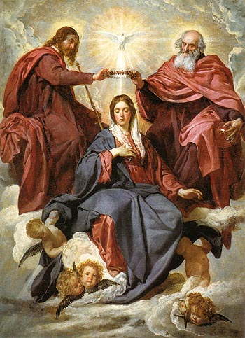 The Coronation of the Virgin 1645 - Diego Velasquez reproduction oil painting