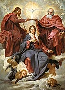 The Coronation of the Virgin 1645 - Diego Velasquez reproduction oil painting