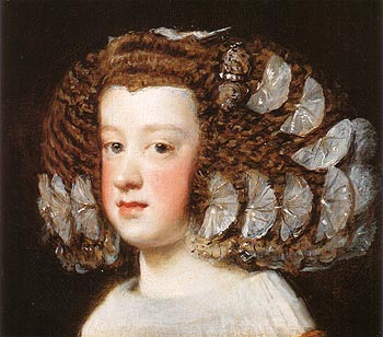 Infanta Maria Teresa 1651 - Diego Velasquez reproduction oil painting