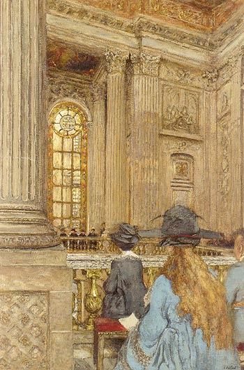 The Chapel at the Chateau de Veisailles c1919 - Edouard Vuillard reproduction oil painting