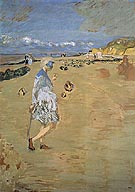 Annette on the Beach at Villerville 1910 - Edouard Vuillard