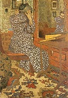 Woman Arranging Her Hair 1900 - Edouard Vuillard reproduction oil painting