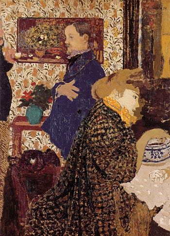 Misia and Vallotton at Villeneuve 1899 - Edouard Vuillard reproduction oil painting