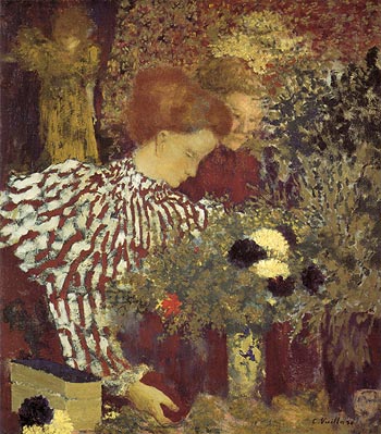 The Striped Blouse 1895 - Edouard Vuillard reproduction oil painting