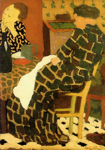 Mother Daughtes c1891 - Edouard Vuillard reproduction oil painting