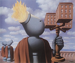 The Cicerone 1947 - Rene Magritte reproduction oil painting