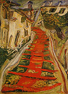 Red Stairway at Cagnes c 1923 - Chaim Soutine