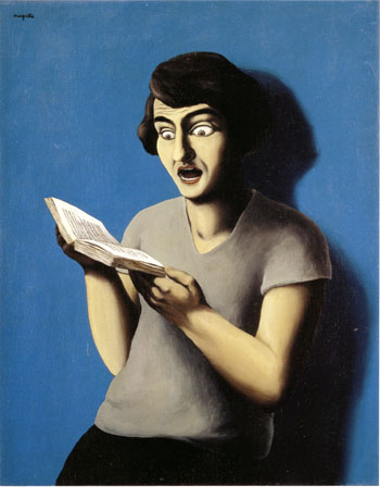 The Subjugated Reader 1928 - Rene Magritte reproduction oil painting