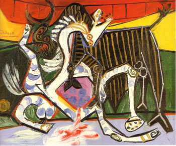 Bullfight 1834 - Pablo Picasso reproduction oil painting