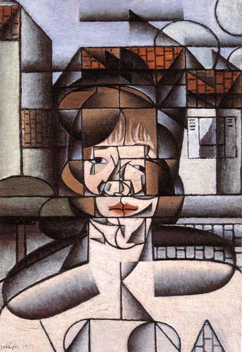Portrait of Germaine Raynal 1912 - Juan Gris reproduction oil painting