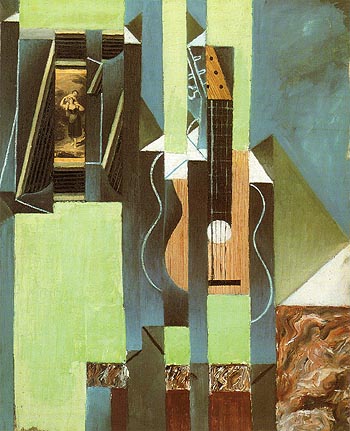 The Guitar 1913 - Juan Gris reproduction oil painting