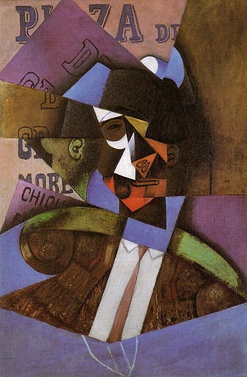 The Bull Fighter 1913 - Juan Gris reproduction oil painting