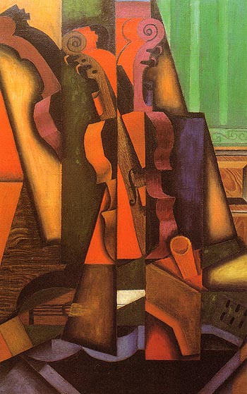 Violin and Guitar 1913 - Juan Gris reproduction oil painting