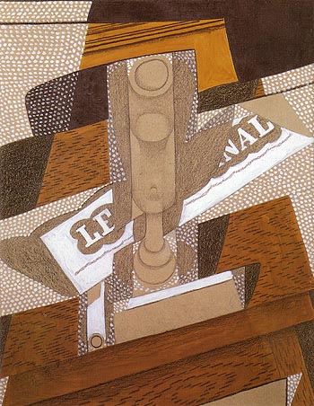 The Pipe 1916 - Juan Gris reproduction oil painting
