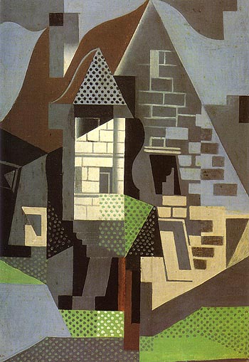 Houses in Beaulieu - Juan Gris reproduction oil painting