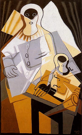Pierrot 1921 - Juan Gris reproduction oil painting