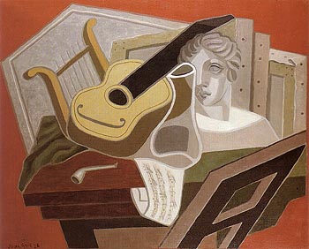 Musicians Table 1926 - Juan Gris reproduction oil painting