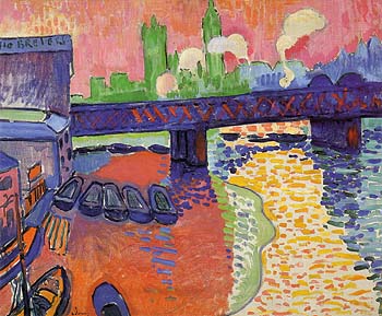 Hungerford Bridge at Charing Cross 1906 1 - Andre Derain reproduction oil painting