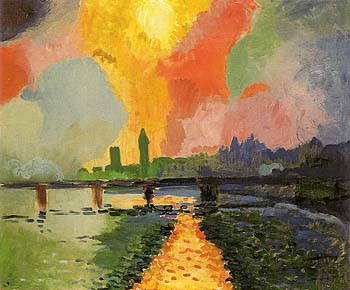 Hungerford Bridge at Charing Cross 1906 - Andre Derain reproduction oil painting