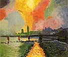 Hungerford Bridge at Charing Cross 1906 - Andre Derain reproduction oil painting