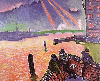 On the Banks of the Thames 2 1906 - Andre Derain reproduction oil painting