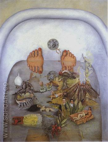 What I saw in the Water 1938 - Frida Kahlo reproduction oil painting