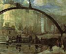 La Villette 1895 - William Glackens reproduction oil painting