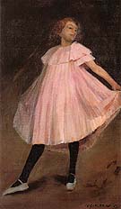 Dancer in Pink Dress 1902 - William Glackens reproduction oil painting