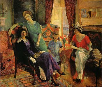 Family Group 1910 - William Glackens reproduction oil painting
