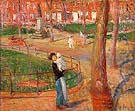 Mother and Baby Washington Square 1914 - William Glackens reproduction oil painting
