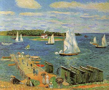 Mahone Bay 1911 - William Glackens reproduction oil painting