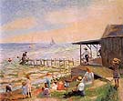 Beach Side 1913 - William Glackens reproduction oil painting